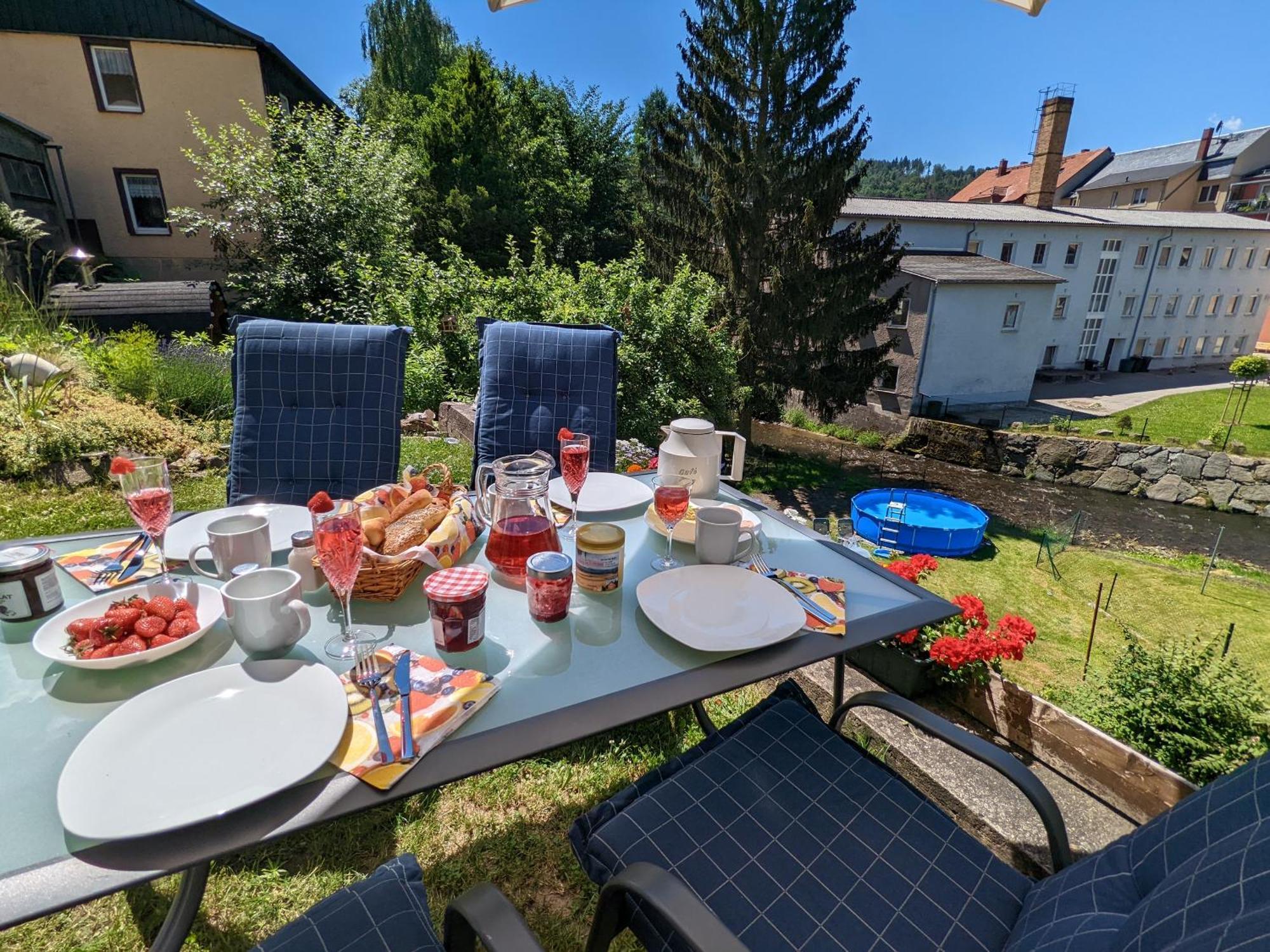 Hw3 - Urlaubsmagie - Helle, Grosse Wohnung Mit Pool Sebnitz Exterior foto